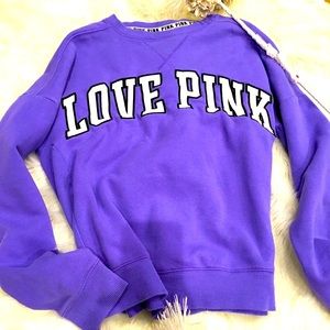 VS PINK Lavender Crew Neck Sweatshirt *SOFT*